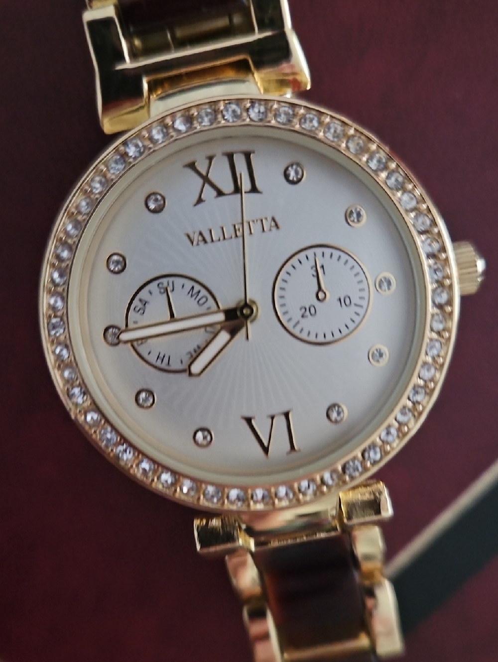Valletta Two-Tone Tortoise Watch.